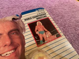VINTAGE 1990 GALOOB WCW RIC FLAIR NATURE BOY WRESTLING ACTION FIGURE TOY 3