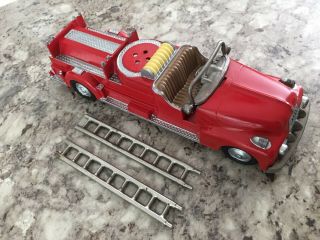 Hubley Fire Engine Truck 468 - 1 Kiddie Toy 9.  5 