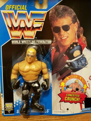Wwf Hasbro Shawn Michaels Black Pants Sunglasses Blue Card 1994 Wwe Moc