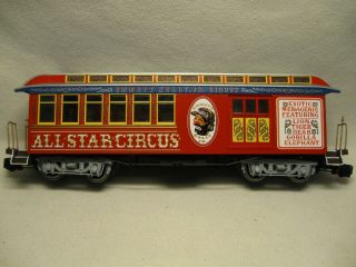 Vintage Bachmann Emmett Kelly,  Jr.  " G " Scale Circus Advertising Railcar Vguc