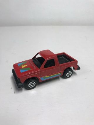 Tootsietoy Red Chevy S - 10 Pickup Truck 4 " Long Diecast And Plastic N1