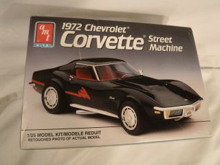 1/25 Amt 1972 Chevrolet Corvette Street Machine 6242 4 Parts Not Complete