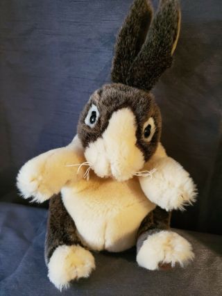 Folkmanis Realistic Baby Dutch Bunny Rabbit Plush Full Body Hand Puppet 10 " Toy