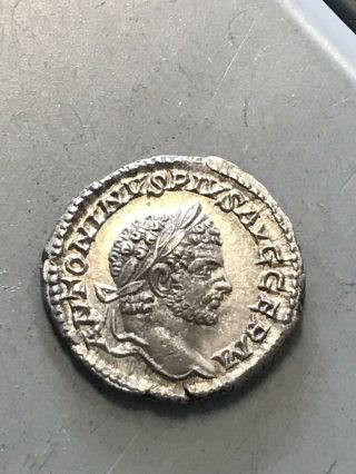 Authentic Roman Ar Denarius Caracalla 211 - 217 Ad 3.  4 Gm