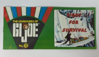 1969 Adventures Of Gi Joe Comic Fight For Survival 10 Hasbro Vintage