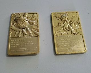 Burger King Nintendo Pokemon Gold Cards Mewtwo and Poliwhirl 2