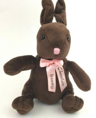 Dan Dee Chocolate Scented Brown Bunny Rabbit Plush Stuffed Animal Toy 10 "