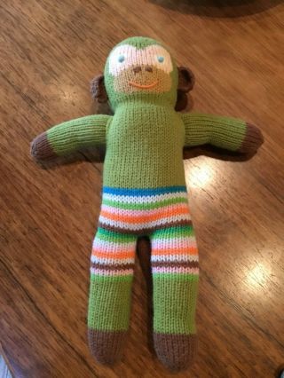 Blabla 12” Verdi The Monkey Knit Plush Toy Doll - Land Of Nod