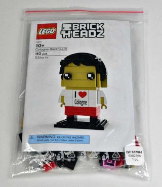 Authentic Lego I Love Cologne Brickheadz Ccxp Rare Limited To 1000