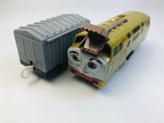 Diesel 10 & Boxcar Mattel GUC Thomas & Friends Trackmaster Motorized Train 2006 2