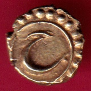 ANCIENT MYSORE - TIPU SULTAN - GOLD FANAM - RARE COIN S7 2