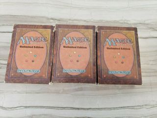 Unlimited Starter Deck Boxes Mtg Box Only Magic The Gathering Vintage 1993 1994