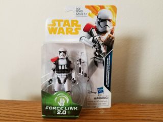 First Order Stormtrooper Officer Star Wars 3.  75 " Action Figure Force Link 2.  0