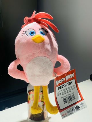 2019 Angry Birds 2 Movie Stella Pink Bird Plush Toy 10” Toy Factory Ravioli