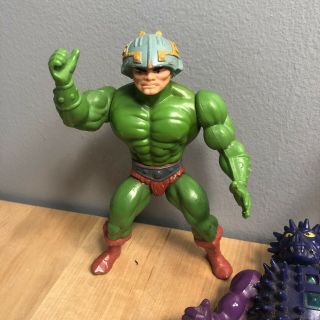 Vintage Masters of the Universe Figures Spikor Tri - Klops Man - At - Arms Incomplete 2