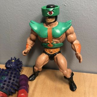Vintage Masters of the Universe Figures Spikor Tri - Klops Man - At - Arms Incomplete 3