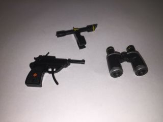 1965 Gilbert The Man From Uncle Action Figure Accessories Binoculars And Pistol