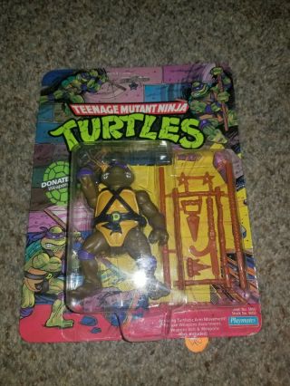 Teenage Mutant Ninja Turtles Tmnt Donatello Figure 1988 Moc 10 Back Playmates