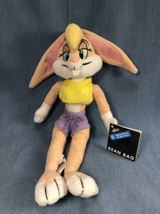 1999 Wb Store Looney Tunes Space Jam Lola Bunny Plush Bean Bag Stuffed Figure