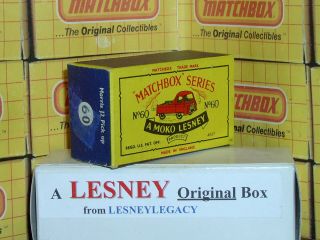 Matchbox Moko Lesney Morris J2 Pick Up 60a Type B5 Empty Box Only