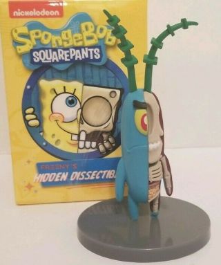 Jason Freeny Nickelodeon Xxray 3 " Plankton Hidden Dissectibles Spongebob Art Toy