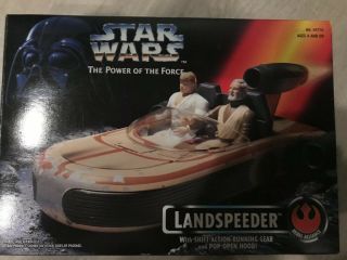 Star Wars Power Of The Force - Landspeeder Vehicle W/ Box - 1995 Kenner