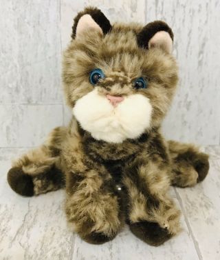 Russ Whiskers Kitten 5 " Plush Brown Tabby Cat 2480 Stuffed Animal Toy Kitty A