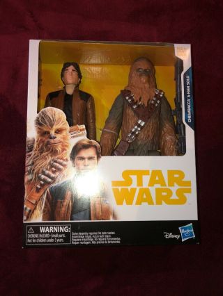 Star Wars 2 Action Figures Pack Han Solo And Chewbacca 10”