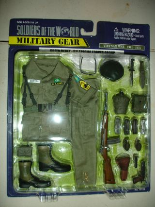 Rare 1:6 Soldiers Of The World Vietnam Green Beret 5th Special Forces Kit