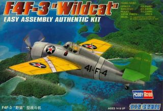 1/72 Hobby Boss Models Grumman F4f - 3 Wildcat Fighter