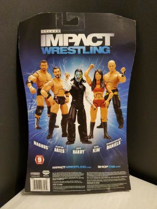 TNA Wrestling Deluxe Impact Series 9 Jeff Hardy AUTOGRAPHED JAKKS Action Figure. 2