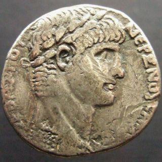 Nero.  Syria,  Seleucis And Pieria.  Antioch.  Ad 54 - 68.  Ar Tetradrachm Dated Ry 7