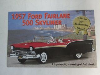 Danbury Brochure 1957 Ford Fair Lane 500 Skyliner