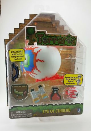 Terraria Deluxe Boss Pack: Eye Of Cthulhu Boss Action Figure Accessories