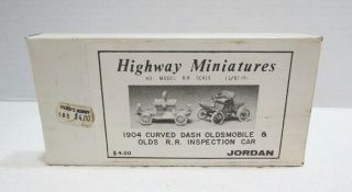 Jordan Products Highway Miniatures 1/87 Ho 1904 Curved Dash Oldsmobile 360 - 228
