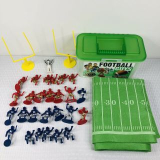 Football Guys Action Figures Set Red And Blue W/ Field Kaskey Kids