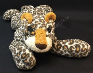 Folkmanis Leopard Cat Hand Puppet For Baby With Sewn Eyes,  Rattles In Paws
