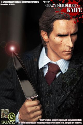 Mgtoys 1/6 Scale Knife For Psycho American Kitbash Hot Toys Figure Body