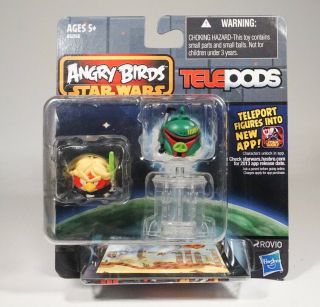 Angry Birds Star Wars Telepods 2 Pk Boba Fett And Luke Skywalker Jedi