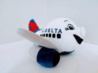 Delta Airline Airplane Plush Comical Plane Stuffed Toy Delta Shop Stuffy Animal 3