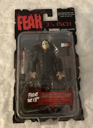 Mezco Cinema Of Fear 3 3/4 Inch Jason Voorhees - Friday The 13th Figure (read)
