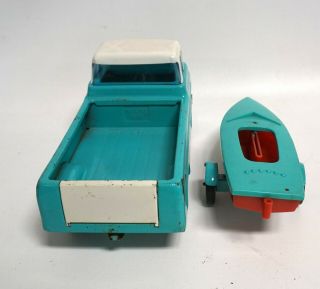 Vintage Nylint Ford Pick Up Truck With Boat and Trailer A140 3