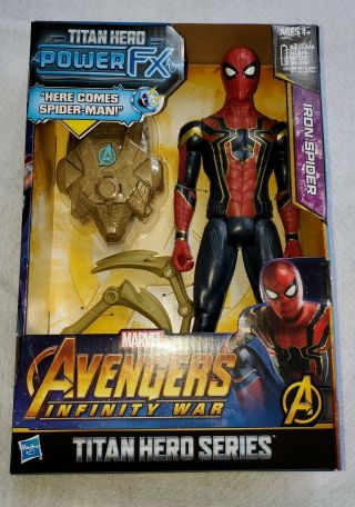Spider - Man Marvel Avengers Infinity War Titan Hero Series Iron Spider,
