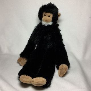 Aurora Black Brown White Hanging Monkey Plush Soft Toy Stuffed 18 "