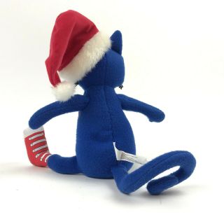 PETE THE CAT Saves Christmas BLUE Cat KITTY Santa HAT Stuffed ANIMAL James DEAN 3