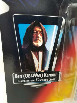 Star Wars Ben Obi Wan KenobI Figure 1995 Kenner POTF Power of The Force 3