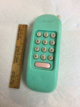Vintage Little Tikes Pretend Telephone Phone For Dollhouse - Green Color