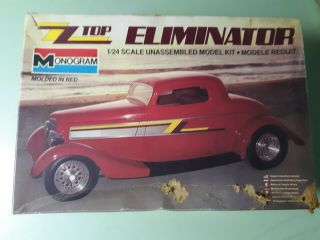 Vintage Zz Top Eliminator 1/24 Scale Model Hot Rod Car Kit Incomplete Parts Only