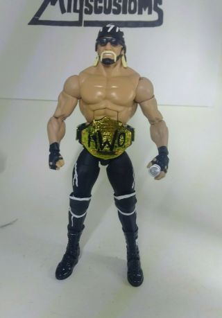 Wwe Custom Made Mattel Elite Hollywood Hulk Hogan Boa,  Paint Spray,  Sunglasses