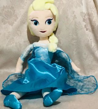 Disney Frozen Princess Elsa 17” Plush Doll Authentic